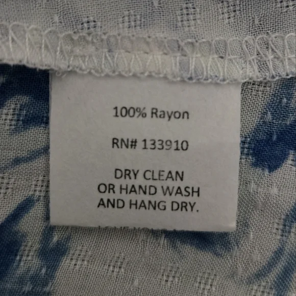 Show Me Your Mumu Floral Tunic Thatcher Tie Top White Blue Wisteria Print Small - Picture 9 of 12